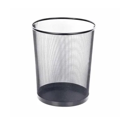 Cos metalic pentru birou, mesh, 15 l, negru BPTCLW012191