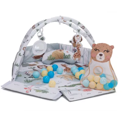 Covoras de joaca cu activitati, Wild life, 120 cm Fillikid