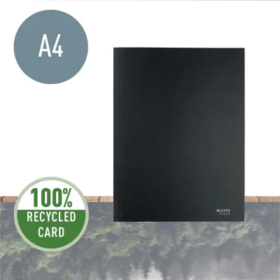 Dosar tip plic Leitz Recycle, carton, 100% reciclat, certificare Blue Angel, reciclabil, A4, 250 coli, negru BPTCSL390695