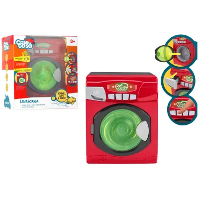 Jucărie interactivă, GLOBO, mașină de spălat, cuva rotativă, sunete și lumini, multicolor