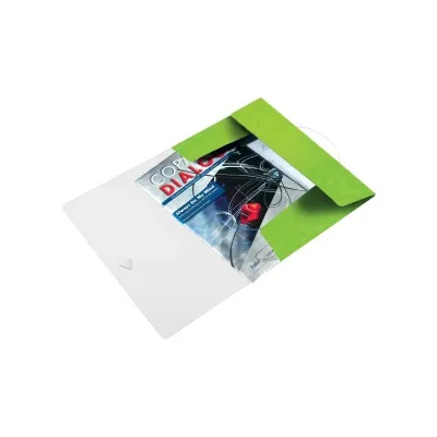 Mapa cu elastic Leitz WOW, PP, A4, 150 coli, verde BPTCSL080304