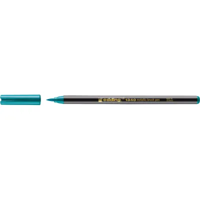 Marker Edding 1340 Metallic, varf tip pensula, 1-6 mm, verde metallic BPTCED1340074