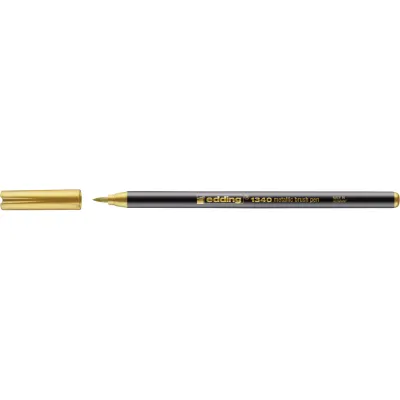 Marker Edding 1340 Metallic, varf tip pensula, auriu, 1-6 mm, pe baza de apa BPTCED1340053