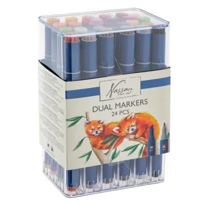 Markere Craft, 2 varfuri, 24 bucati/set BPTCJK145768