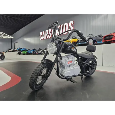 Motocicleta Electrica Chopper 24v Negru, Motor Brushless ,   Viteza 20 Km H   6+ Ani Pjbc4k9902