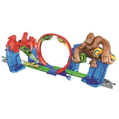 Pista de viteza RS Toys Monster vs Gorilla, circuit 140cm