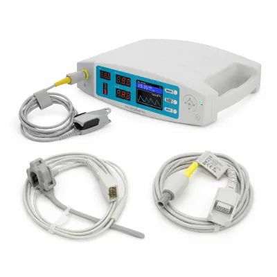 Pulsoximetru profesional Contec CMS70A, senzor adulti si neonatal, cablu extensie, masoara saturatia de oxigen si rata pulsului, functie alarma si ceas, soft PC BITCMS70Aneo