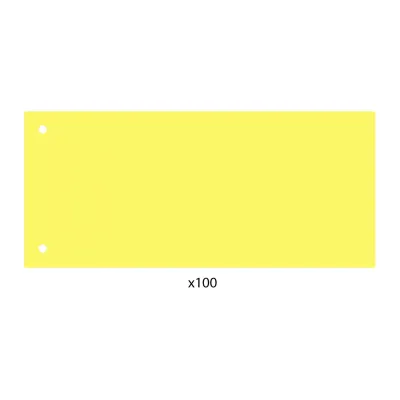 Separatoare, PP, 160 microni, galbene, 105x240 mm, 100 bucati/set BPTCPY3081105