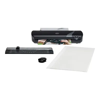 Set Craft GBC 4-in-1, laminator Inspire+ A4, trimmer, rotunjitor, 5 folii, negru BPTCSL410036
