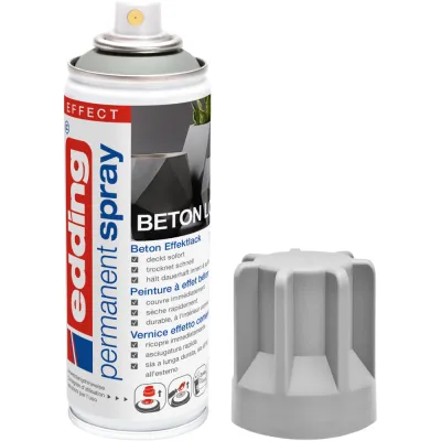 Spray vopsea acrilica Edding 5200, efect beton, uscare rapida, rezistent la zgariere, 200 ml BPTCED5200941