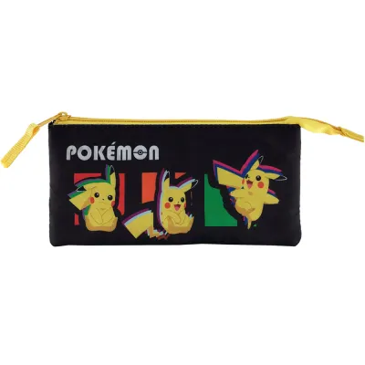Penar Pokemon cu 3 compartimente, 21 x 10 cm