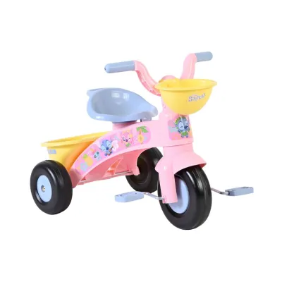 Tricicleta copii, Disney Stitch, culoare roz, recomandata pentru 1-3 Ani, cos transport pe ghidon, greutate maxima admisa 25 kg FUNK75005