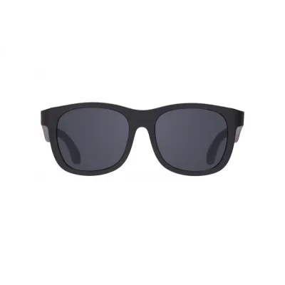 Babiators, Ochelari de soare pentru copii ultraflexibili, Classic Navigator: Jet Black   Lentile fumurii