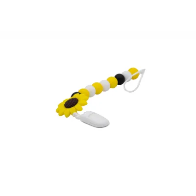 Colier pentru suzeta din silicon - Coccorito, Sun Flower