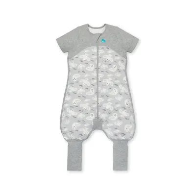 Love to Dream, sac de dormit cu picioruse si maneca scurta, 1 TOG, 24-36 Luni, Grey