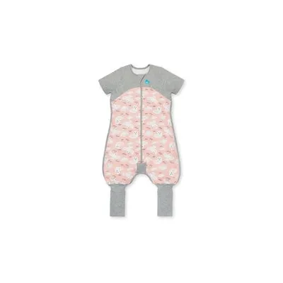 Love to Dream, sac de dormit cu picioruse si maneca scurta, 1 TOG, 24-36 Luni, Rosa