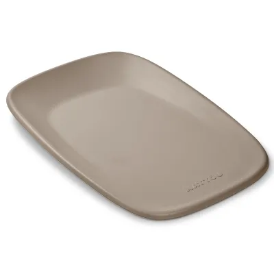 Saltea impermeabila pentru schimbat scutece Nattou, Taupe, 70 x 50 cm