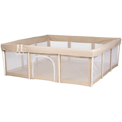 Tarc de joaca Chipolino Easy 180x180 cm beige HUBKOIEA0252BE