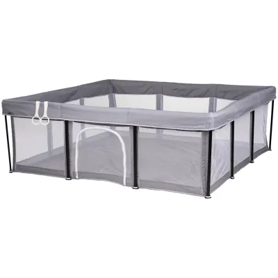Tarc de joaca Chipolino Easy 180x180 cm grey HUBKOIEA0251GY