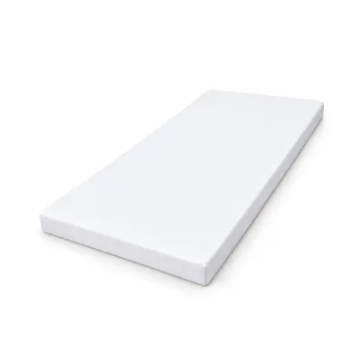 Saltea SmartNest 130x60x12 cm in 5 straturi pentru paturi copii 2-6 ani, husa bumbac ranforce alb uni - ASC6427968022044