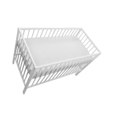 Cearsaf cu elastic bumbac ranforce Alb uni 110x60 - ASC6427968155162