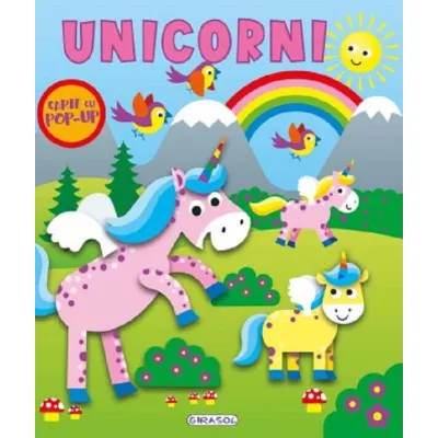 Carte cu pop-up - unicorni