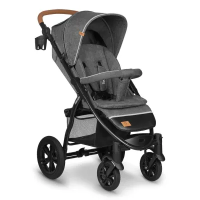 Carucior sport, Lionelo, Annet Tour, De la nastere, Cu capotina impermeabila, Cu filtru UPF 50+, Cu maner reglabil, Plasa de tantari, Suport biberon, Saculet pentru picioare, Pana la 22 kg, Cu certificare TUV, Gri BYNLO-ANNET_TOUR_GREY_STONE