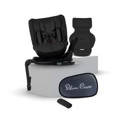 Scaun auto rotativ 360 Silver Cross Motion 3 All-Size Iconic Black