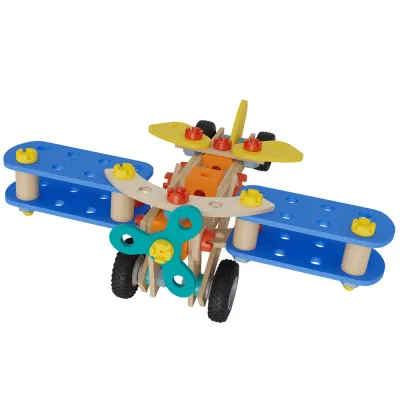 Set constructie Eichhorn Construct Biplane 2 in 1 84 piese HUBS100007202