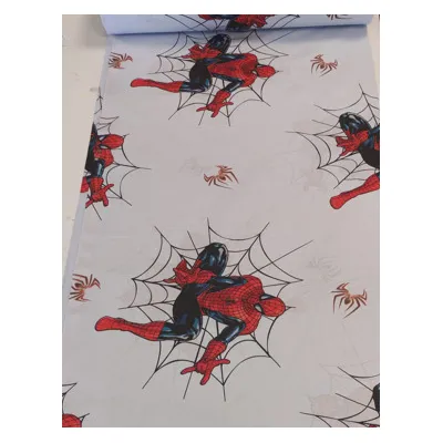 Lenjerie 3 piese pentru pat copii 2-6 ani model Spider Man 3 saltea 130x60 cm - ASC6427968022426