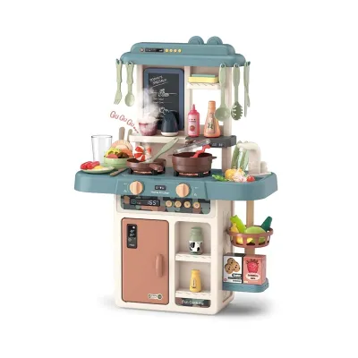 Bucatarie interactiva TinyMini Ocean, abur, efecte sonore si luminoase, 55 piese, 3 ani+