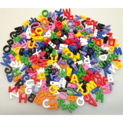 Margele din plastic litere 500g - okepb2471065