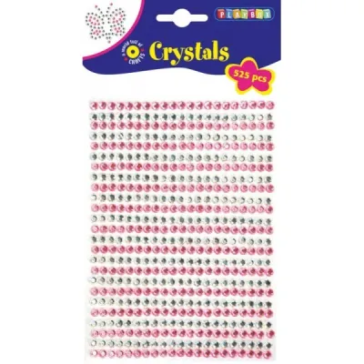 Set 525 cristale autoadezive roz si argintiu - okepb2471057