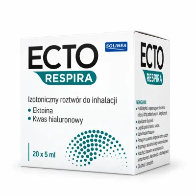 Solutie sterila pentru inhalare Solinea Ecto Respira, cu ectoina si acid hialuronic, NaCl 0,9%, dispozitiv medical, 20 fiole x 5 ml BITEctoRespiraSolinea
