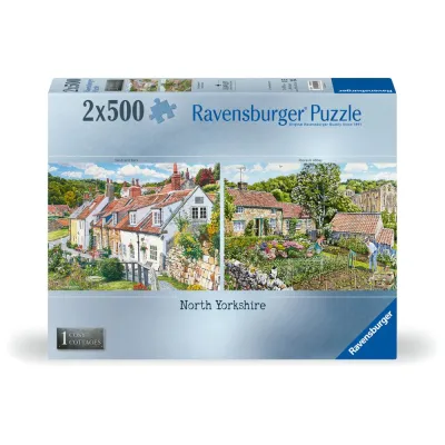 Ravensburger - Puzzle casute cozy din nordul Yorkshire 2x500 piese - ARTRVSPA00024