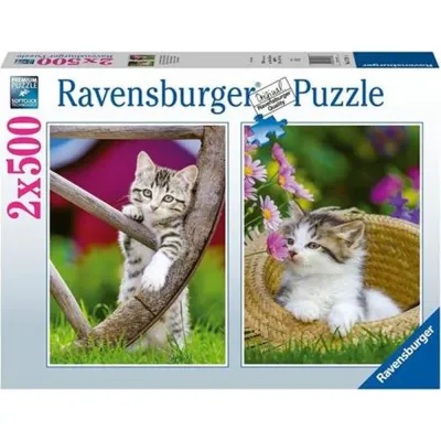 Ravensburger - Puzzle pisicute 2x500 piese - ARTRVSPA00232