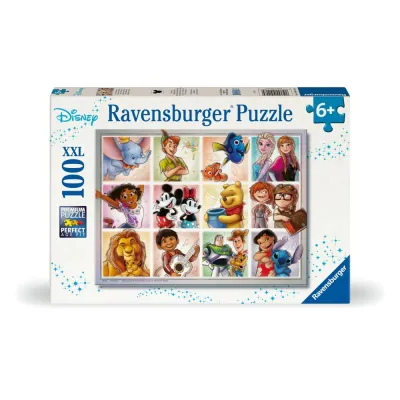 Ravensburger - Puzzle personaje Disney 100 piese XXL - ARTRVSPC04118