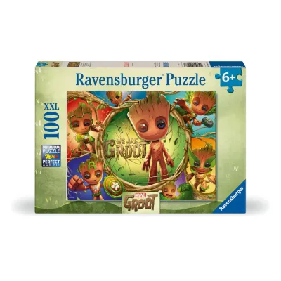 Ravensburger - Puzzle Marvel Groot 100 piese XXL - ARTRVSPC04128