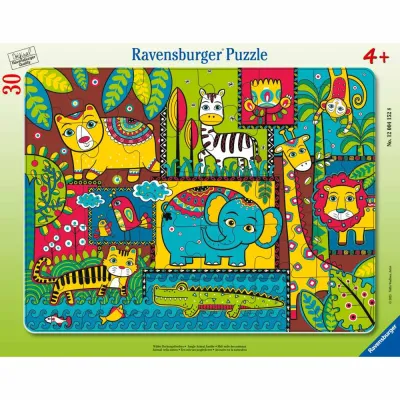 Ravensburger - Puzzle tip rama amestec vesel de animale 30 piese - ARTRVSPC04152