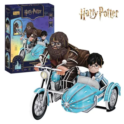 Cubic Fun - Puzzle 3D Harry Potter motocicleta lui Hagrid 197 piese - ARTCU540313