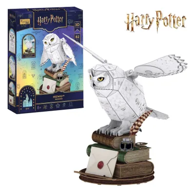 Cubic Fun - Puzzle 3D Harry Potter bufnita Hedwig 82 piese - ARTCU540314