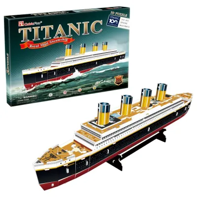 Cubic Fun - Puzzle 3D Nava mica Titanic 35 piese - ARTCUT4012h