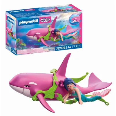 Playmobil - Jucarie de rol Orca si sirena - ARTPM72106