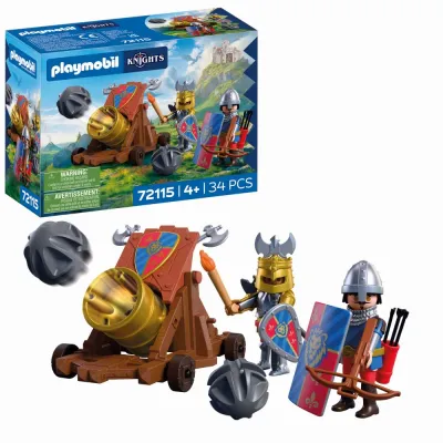 Playmobil - Jucarie de rol Tunul cavalerilor Leu - ARTPM72115