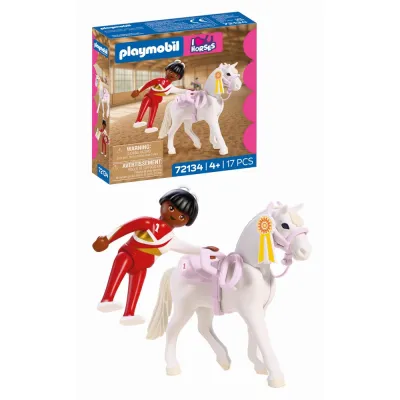 Playmobil - Jucarie de rol Saritura ecvestra - ARTPM72134