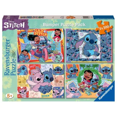 Ravensburger - Puzzle Disney Stitch 4x100 piese - ARTRVSPC05731