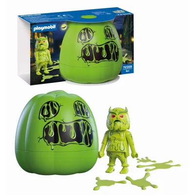 Playmobil - Dovleac de Halloween si Figurina monstrul de slime - ARTPM72359
