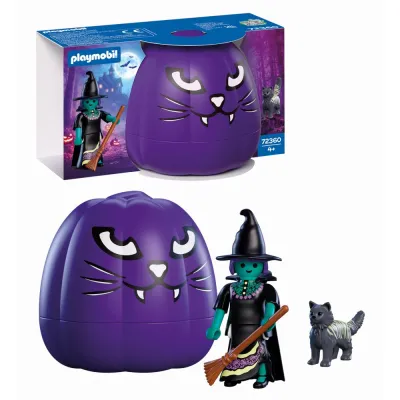 Playmobil - Dovleac de Halloween si Figurina vrajitoare - ARTPM72360