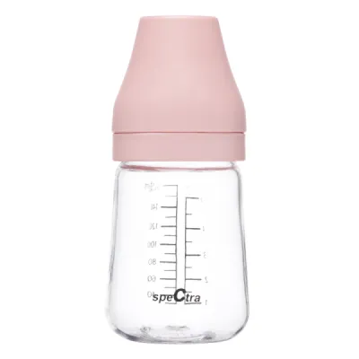 Biberon pa anticolici premium cu tetina s, roz (160 ml)
