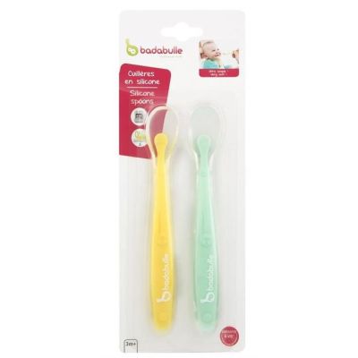 Badabulle - Set 2 linguri de silicon BBBB005413
